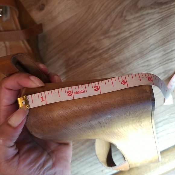 Steve Madden Womens Belma Open Toe Brown Platform Leather Wedge Heels Size 9 - Picture 14 of 15